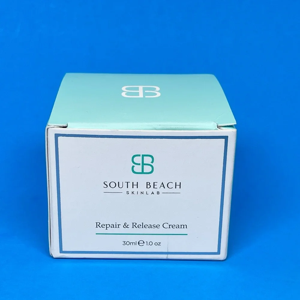 South Beach Skin Lab Repair & Release Cream Women 1.0 oz White Aqua Peptides